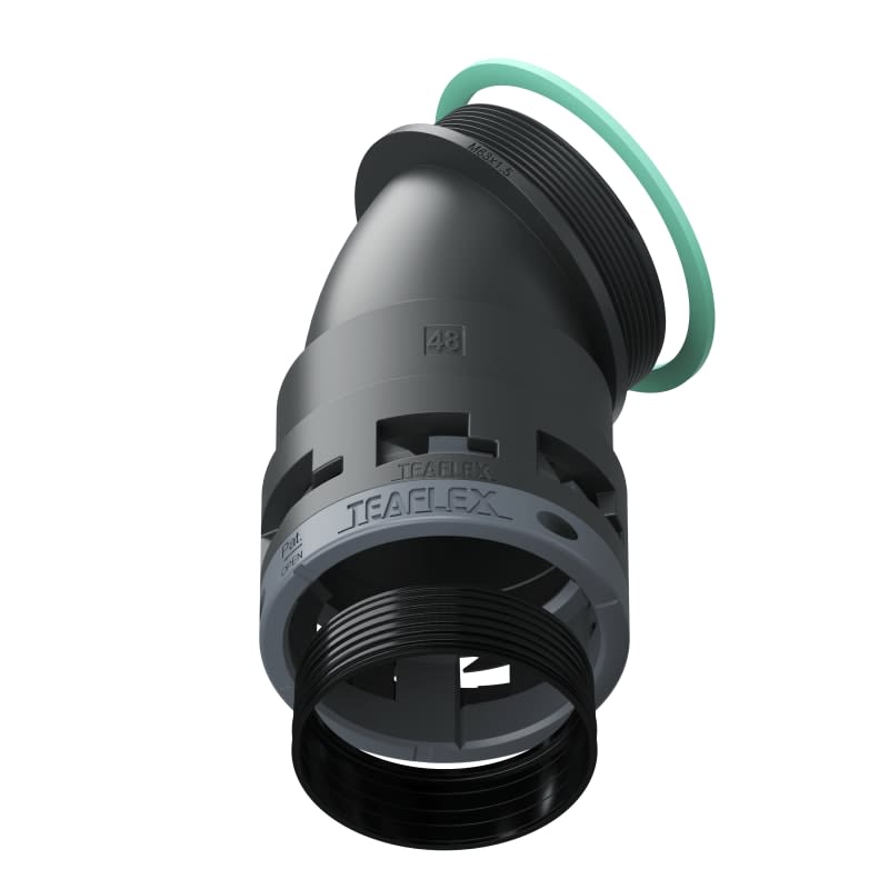 TEAFLEX - CURVA 45 IP68 BF48 M63  NERO