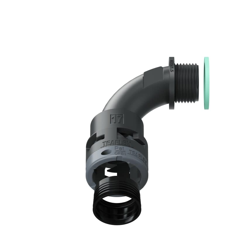 TEAFLEX - CURVA 90 IP68 BN17 M20  NERO