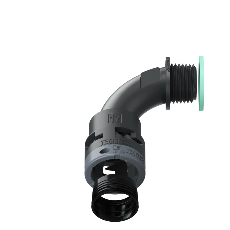 TEAFLEX - CURVA 90 IP68 17NPT 1/2 NERO