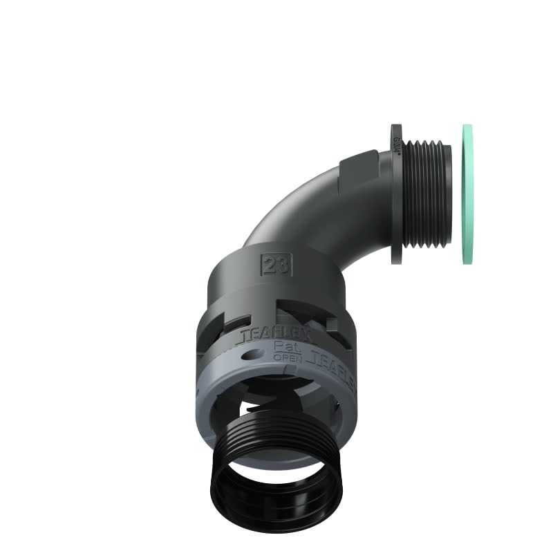 TEAFLEX - CURVA 90 IP68 BN23 3/4 NERO