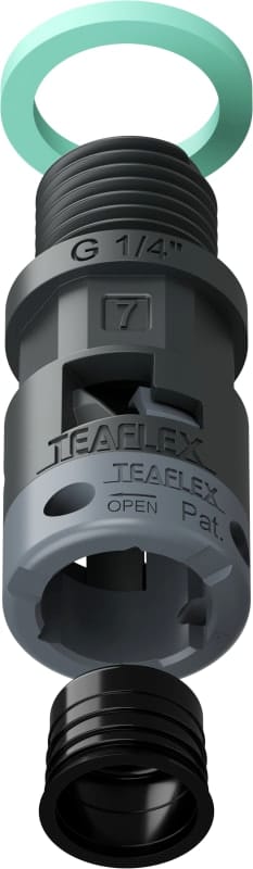 TEAFLEX - RACC.NERO   IP68 SM07 G   1/4