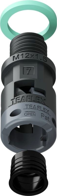 TEAFLEX - RACC.NERO   IP68 SM07  M12X1,5