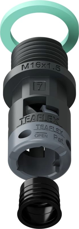 TEAFLEX - RACC.NERO   IP68 SM07  M16X1,5