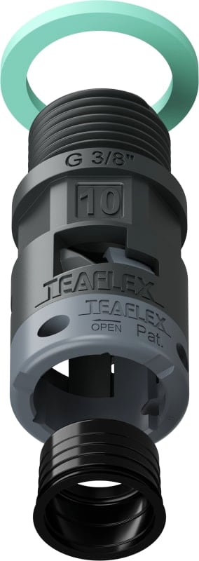 TEAFLEX - RACC.NERO   IP68 SM10  G  3/8