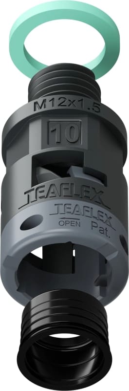 TEAFLEX - RACC.NERO IP68 SM10 M12X1,5