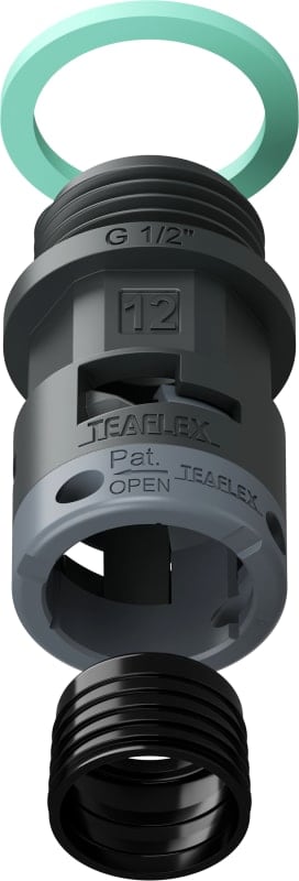 TEAFLEX - RACC.NERO IP68 SM12 G 1/2