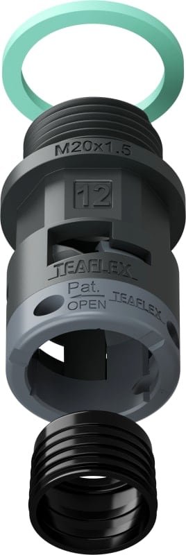 TEAFLEX - RACC.NERO   IP68 SM12  M20X1,5
