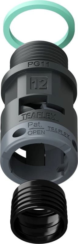 TEAFLEX - RACC.NERO   IP68 SM12  PG11