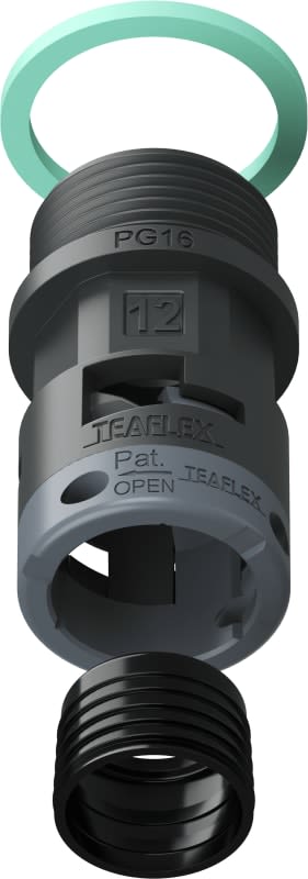 TEAFLEX - RACC.NERO   IP68 SM12  PG16