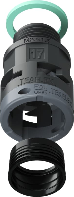 TEAFLEX - RACC.NERO IP68 SM17 M20X1,5