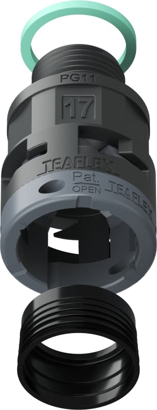 TEAFLEX - RACC.NERO   IP68 SM17  PG11