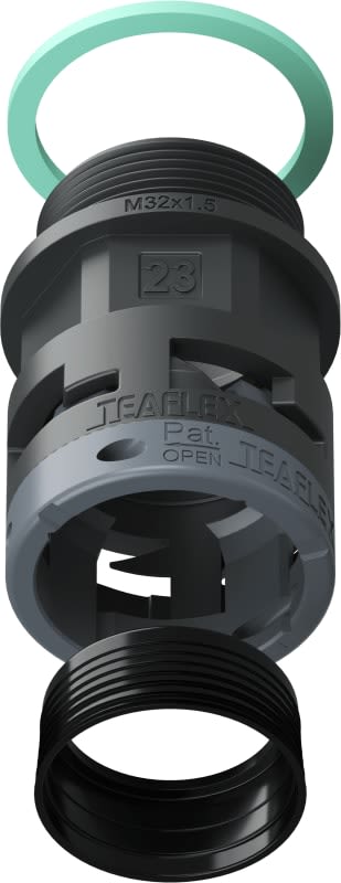 TEAFLEX - RACC.NERO   IP68 SM23  M32X1,5