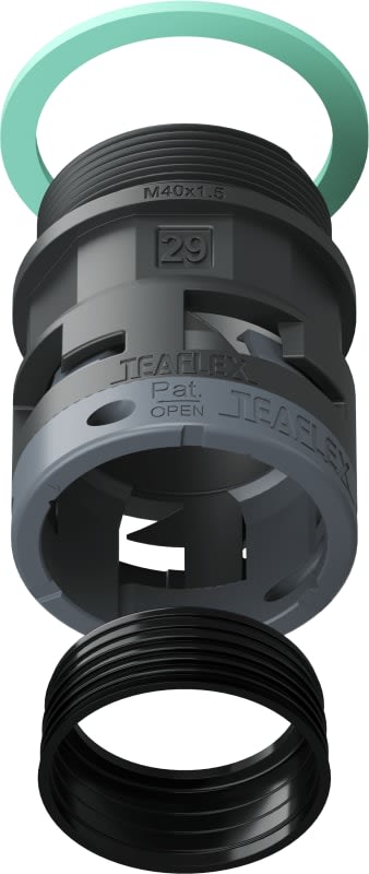 TEAFLEX - RACC.NERO IP68 SM29 M40X1,5
