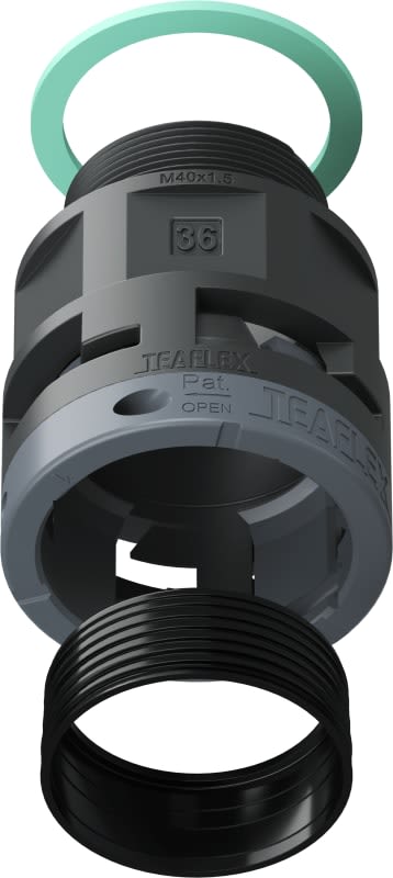 TEAFLEX - RACC.NERO IP68 SM36 M40X1,5