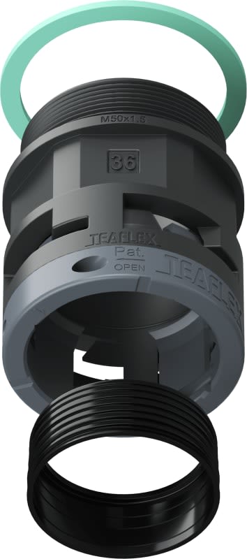 TEAFLEX - RACC.NERO   IP68 SM36  M50X1,5
