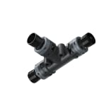 TEAFLEX - RACC. T NERO IP68 12-12-12