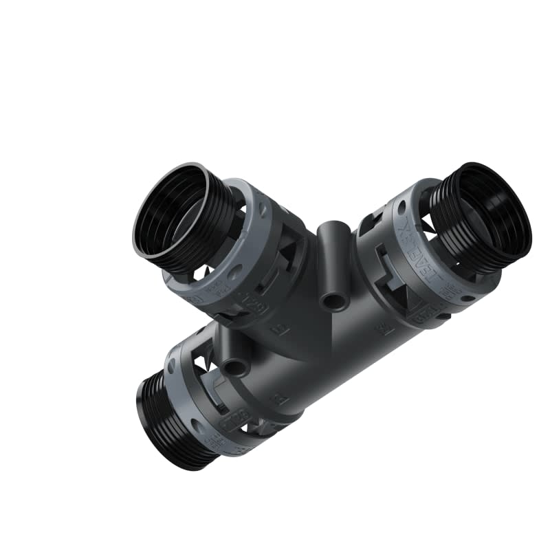 TEAFLEX - RACC. T NERO   IP68 29-29-29