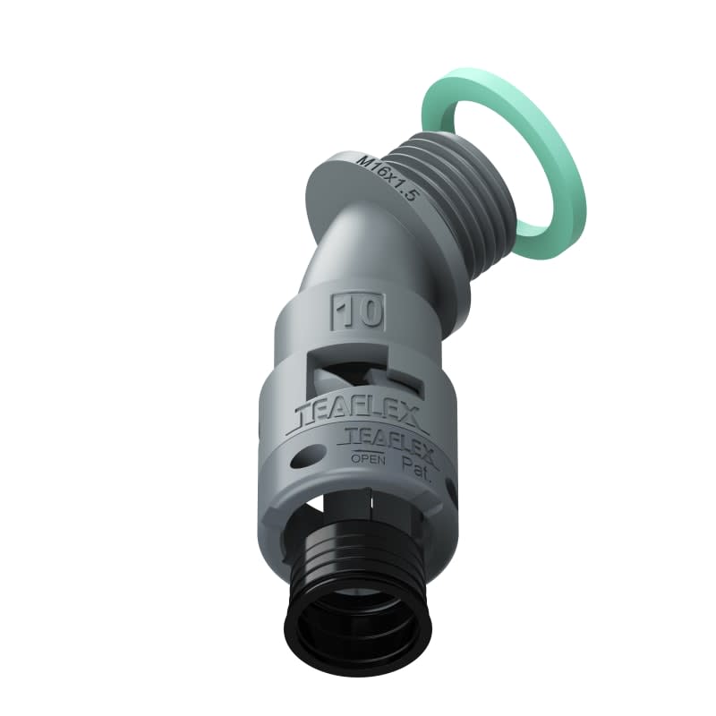 TEAFLEX - CURVA 45 IP68 BF10 M16  GRIGI
