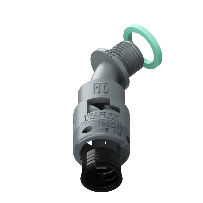 TEAFLEX - CURVA 45 IP68 BF10 PG07 GRIGI