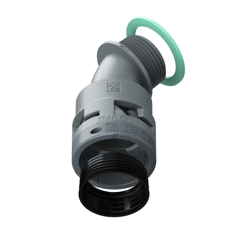 TEAFLEX - CURVA 45 IP68 29NPT 1 GRIGIO