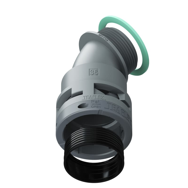 TEAFLEX - CURVA 45 IP68 36NPT1 1/4GRIGIO