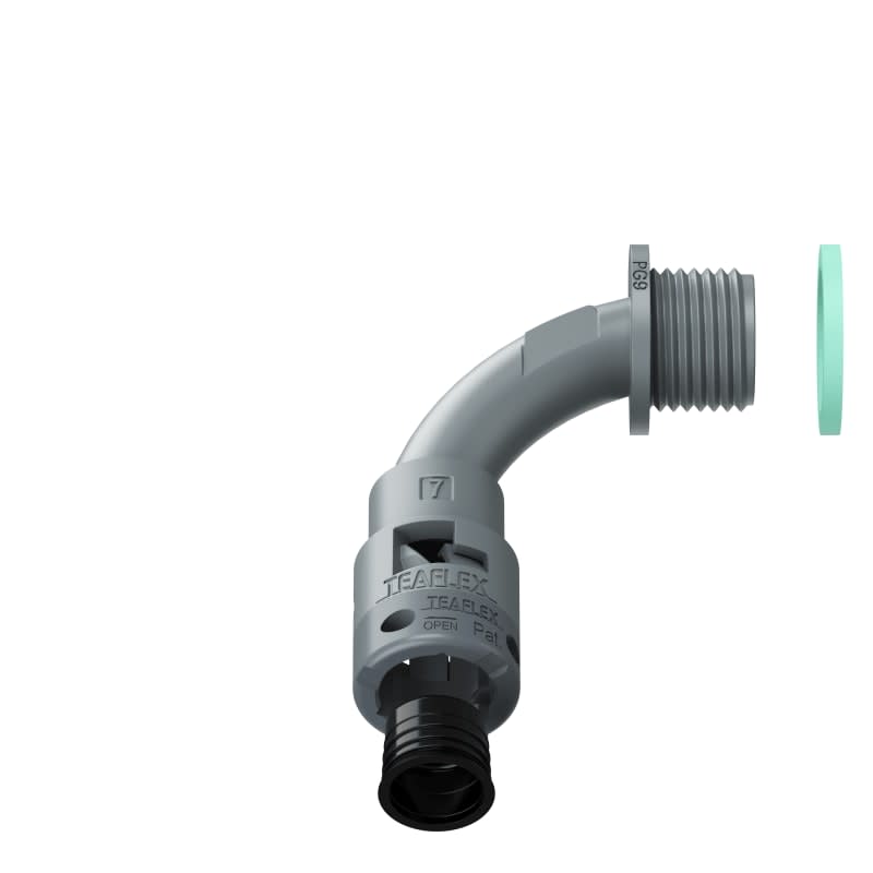 TEAFLEX - CURVA 90 IP68 BN07 PG09 GRIGI