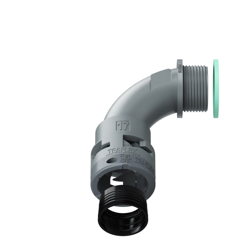 TEAFLEX - CURVA 90 IP68 BN17 PG16 GRIGI