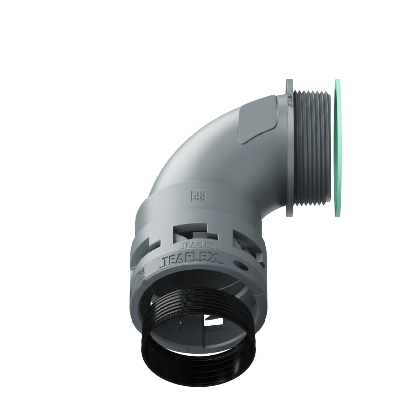 TEAFLEX - CURVA 90 IP68 48NPT 2   GRIGIO