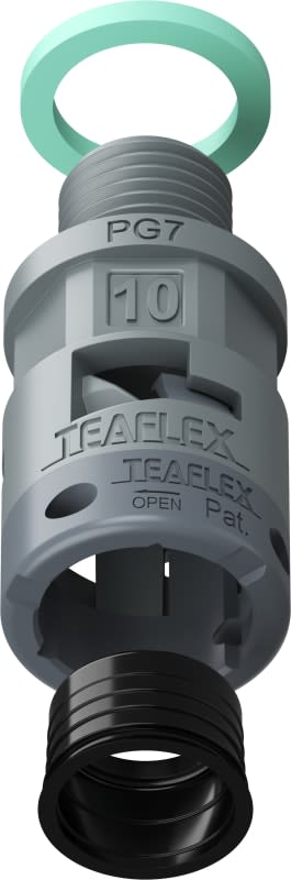 TEAFLEX - RACC.GRIGIO IP68 SM10 PG07
