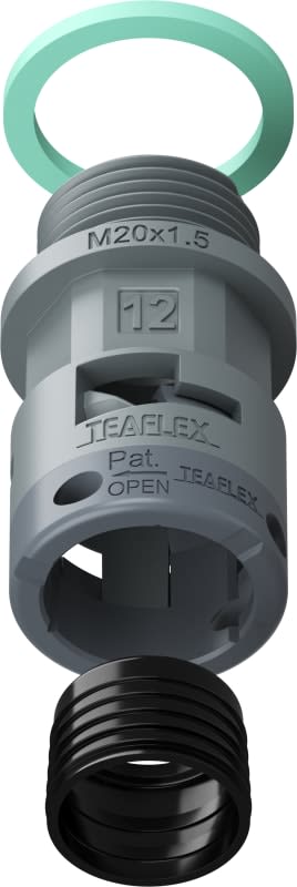 TEAFLEX - RACC.GRIGIO IP68 SM12 M20X1,5