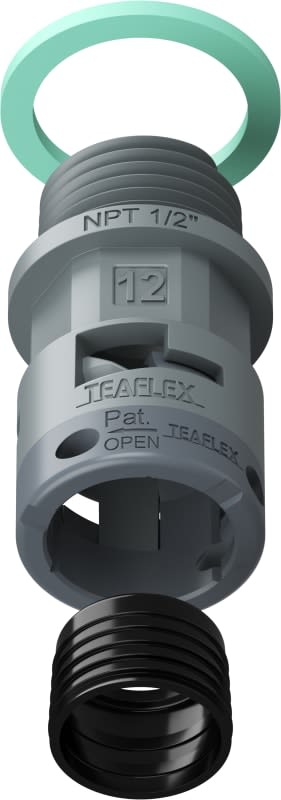 TEAFLEX - RACC.GRIGIO IP68 SM12 NPT 1/2