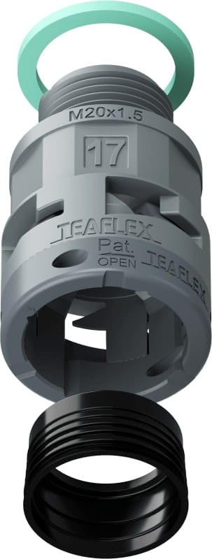 TEAFLEX - RACC.GRIGIO IP68 SM17 M20X1,5