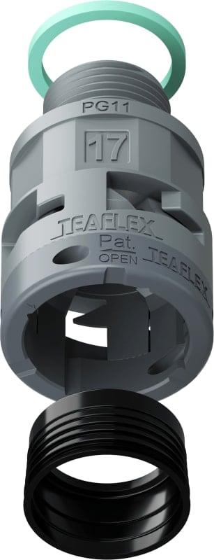 TEAFLEX - RACC.GRIGIO IP68 SM17 PG11