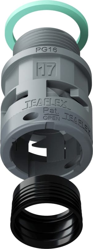 TEAFLEX - RACC.GRIGIO IP68 SM17 PG16