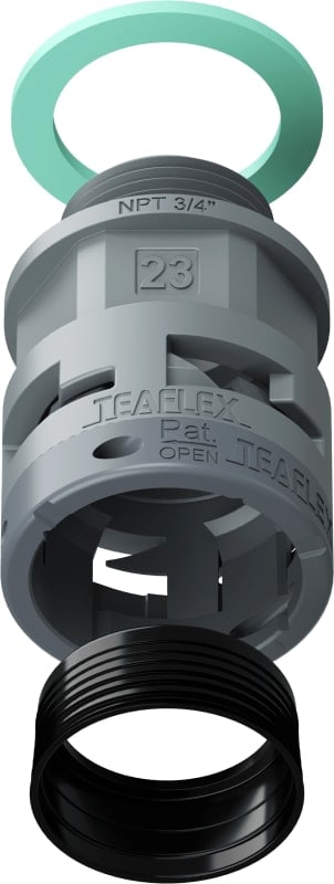 TEAFLEX - RACC.GRIGIO IP68 SM23 NPT 3/4
