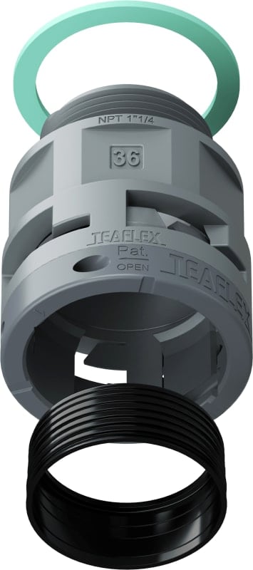 TEAFLEX - RACC.GRIGIO IP68 SM36 NPT1 1/4