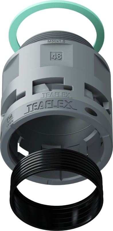 TEAFLEX - RACC.GRIGIO IP68 SM48 M50X1,5