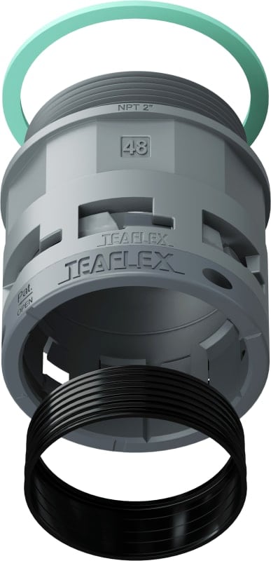 TEAFLEX - RACC.GRIGIO IP68 SM48 NPT 2