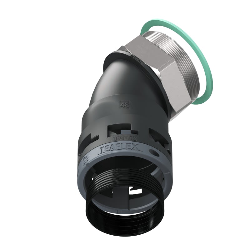 TEAFLEX - CURVA 45 IP68 BF48 M63 NERO