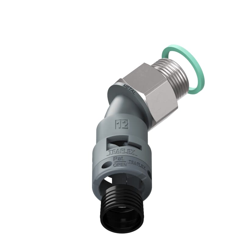 TEAFLEX - CURVA 45 IP68 BF12 PG11 GRIGI