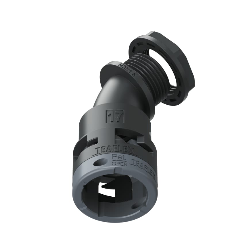 TEAFLEX - CURVA 45 IP66 BF17 M20  NERO