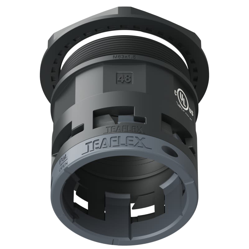 TEAFLEX - RACC.NERO   IP66 SM48  M63X1,5