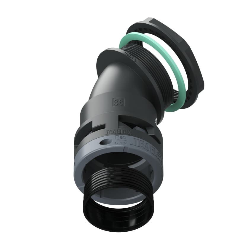 TEAFLEX - CURVA 45 IP68 BF36 M50  NERO