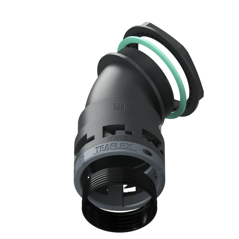 TEAFLEX - CURVA 45 IP68 BF48 M63  NERO