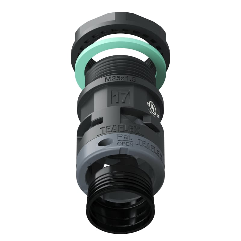 TEAFLEX - RACC.NERO   IP68 SM17  M25X1,5