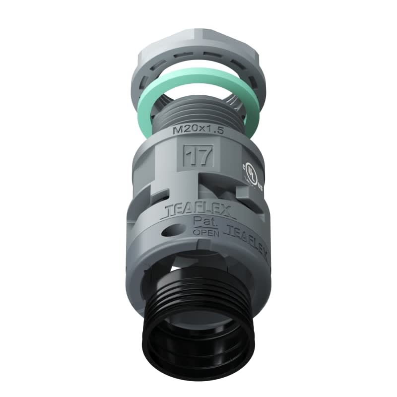 TEAFLEX - RACC.GRIGIO IP68 SM17 M20X1,5