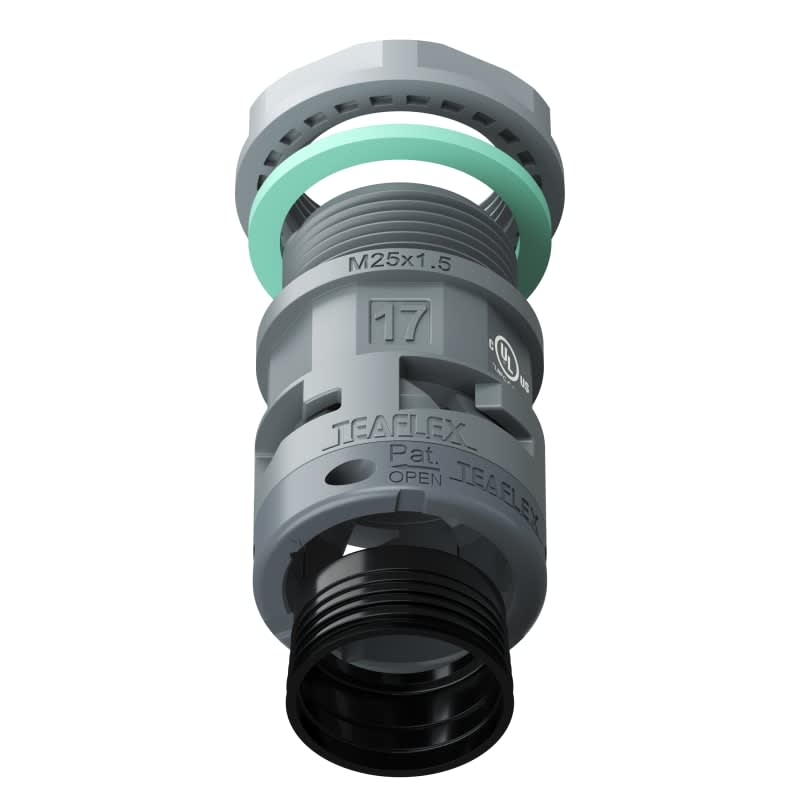 TEAFLEX - RACC.GRIGIO IP68 SM17 M25X1,5