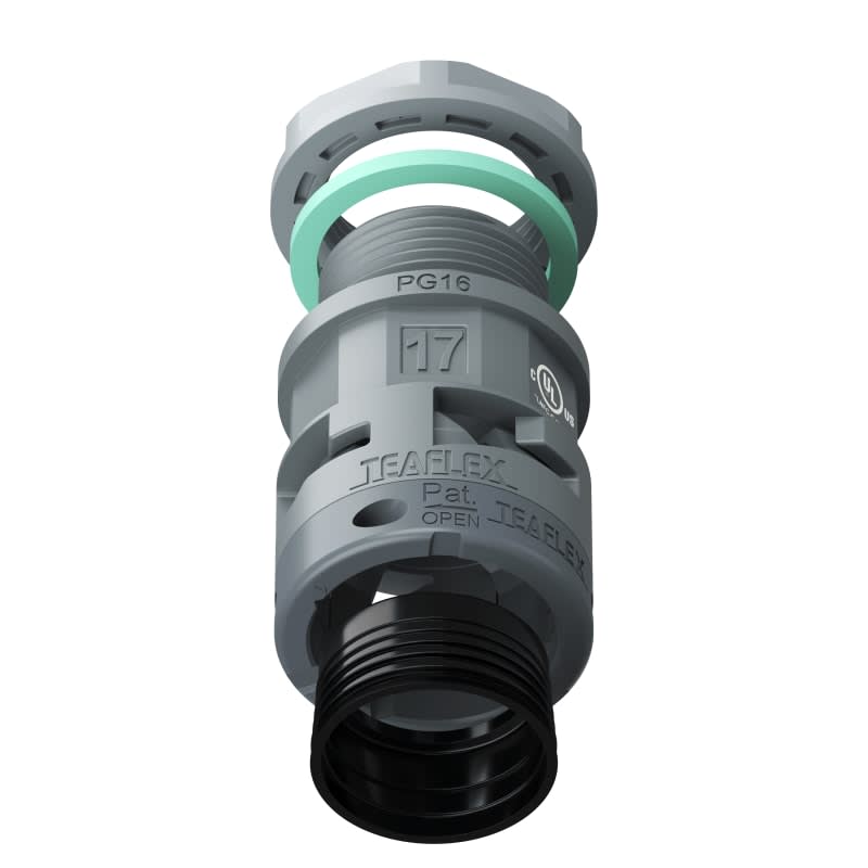 TEAFLEX - RACC.GRIGIO IP68 SM17 PG16