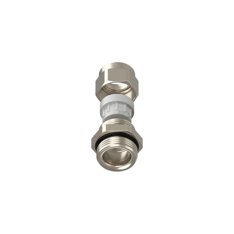 TEAFLEX - Pressacavo ISO25 6,5-9,5 FF per installazioni ferroviarie in ottone nichelato IP68.
