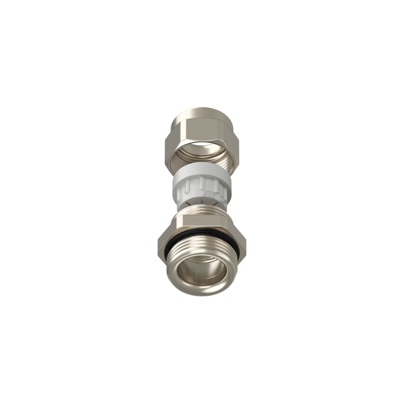 TEAFLEX - Pressacavo ISO25 11,5-15,5 FF per installazioni ferroviarie in ottone nichelato IP68.